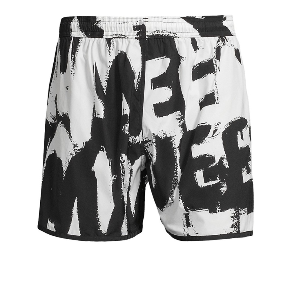ALEXANDER MCQUEEN RUNNER GRAFFITI SWIM SHORT SIZE LARGE..BRAND NEW